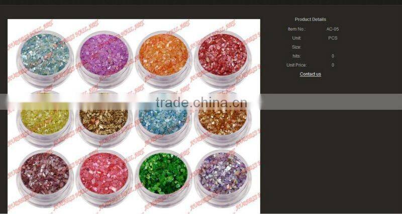 Professional Nail Art Decoration Crushed Sea Shell