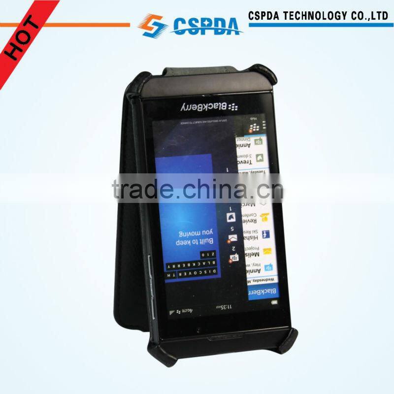 Black Flip Leather Mobile Phone Case Cover For Blackberry Z10