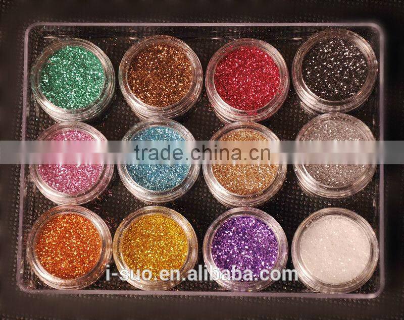 wholesale color hot selling PET glitter for plastic