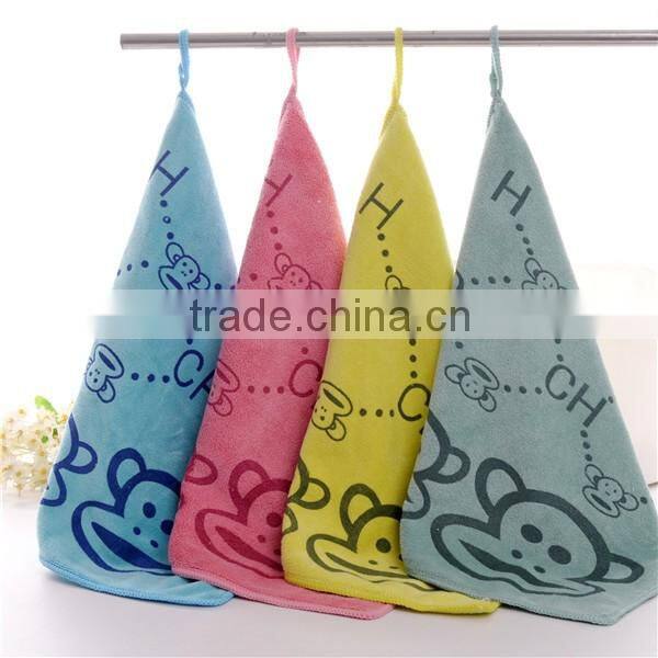 Hot Towel Good Quality Microfiber Sanding Printing Hand Face Square Towel 6087 Wendy Brand Made in China Gaoyang Town