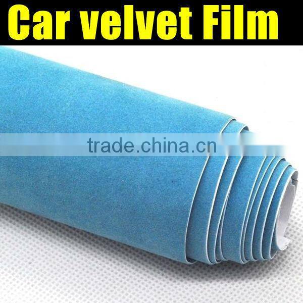 Hot Sale variety of color car velvet vinyl film