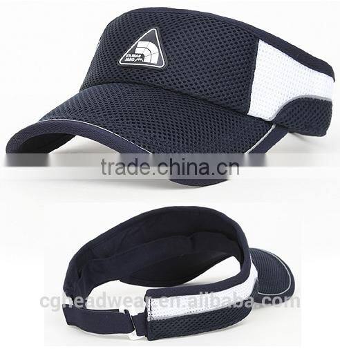 OEM fashion high quality sports custom cheap visor/ sun visor/ pvc sun visor cap