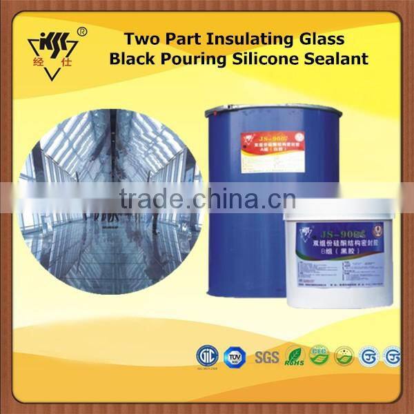 Two Part Insulating Glass Black Pouring Silicone Sealant
