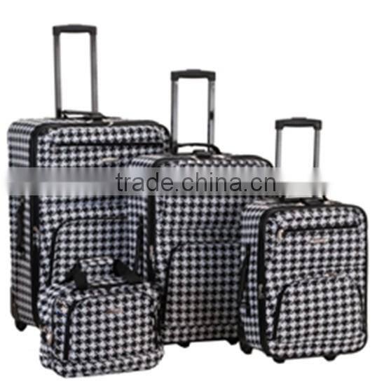 closeout stock stocklot overstock 3pcs 4pcs printed upright trolley luggage set