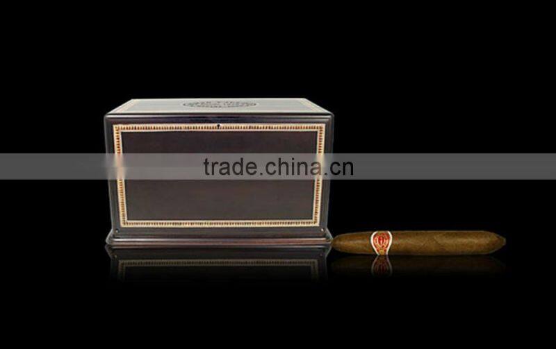 pine wooden cigarette pack in box with lighter