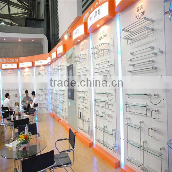 magic solid brass 3 Tier Glass Shelf with chrome finishing for showers