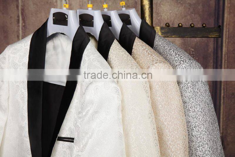 2016 OEM service manufacturer direct sale slim fit cream wedding suit