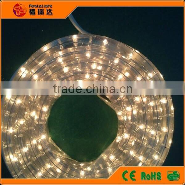 festalight waterproof 72led per meter 100% copper 3 wire holiday decoration round flexible black color changing led rope light