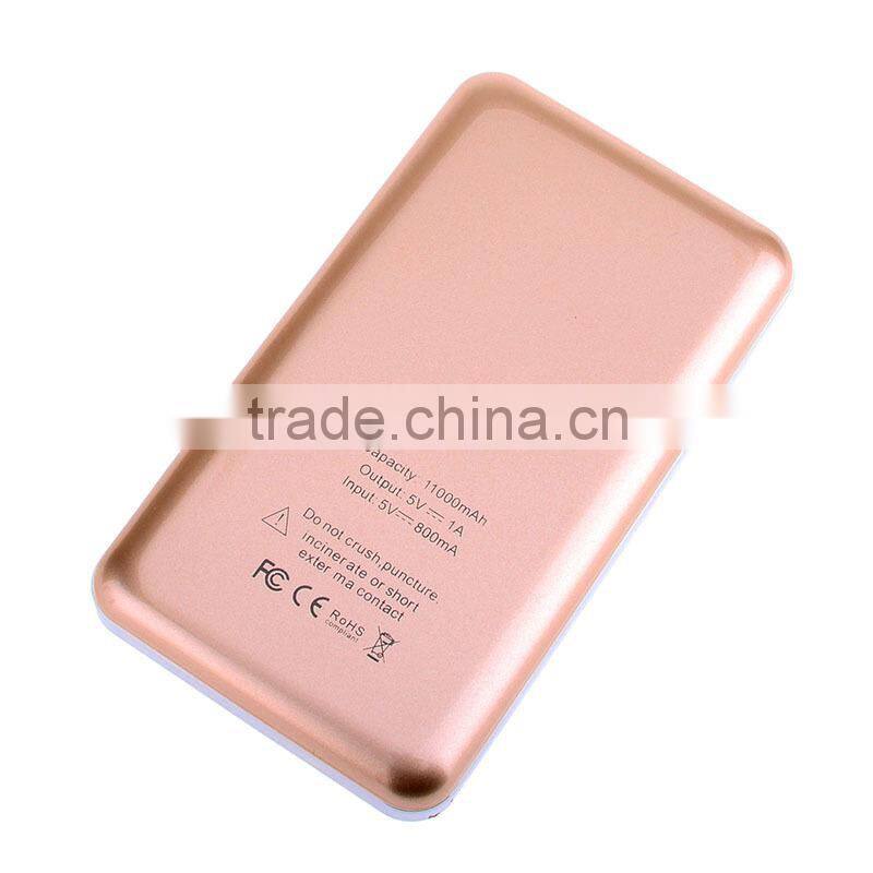 New fashion slim ABS polymer power bank 4000mah