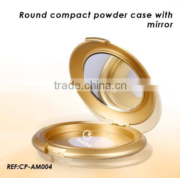 Luxury Gold empty compact case with mirror make up case