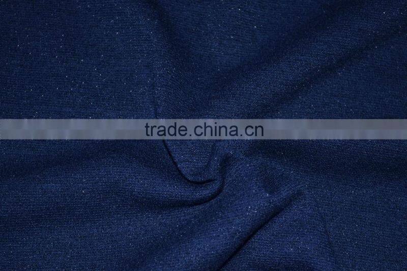 High quality Silver metallic yarn TR Punto Roma Knitting Fabric