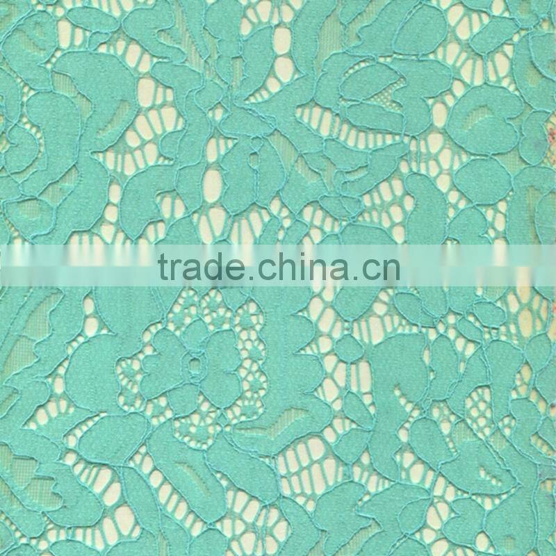 2016 hot sale white jacquard lace fabric