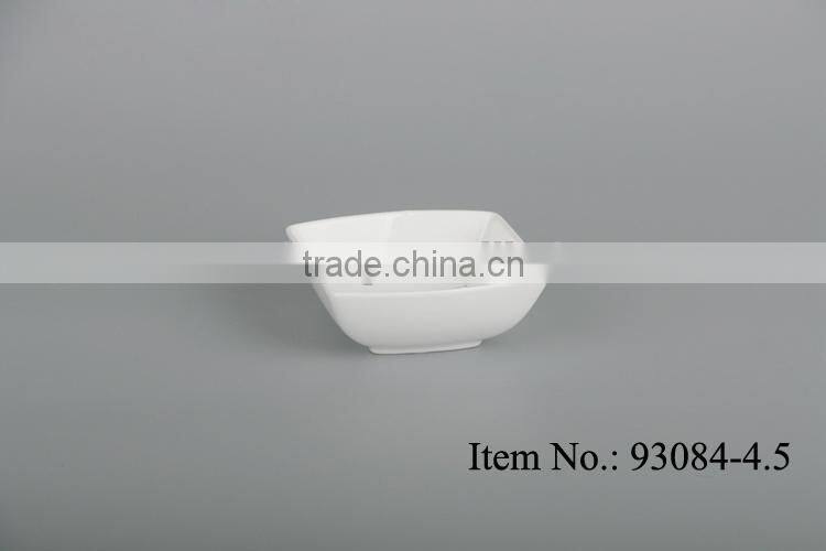 4.5 inch find China porcelain square rice bowl
