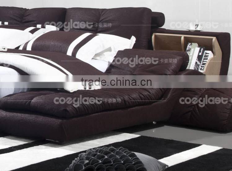 Double bed wooden bedroom set