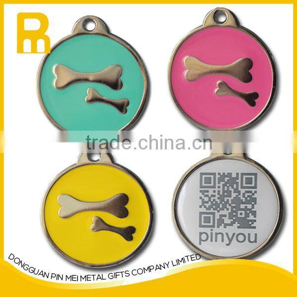 Custom QR code/ ID printing dog tags/pet tags