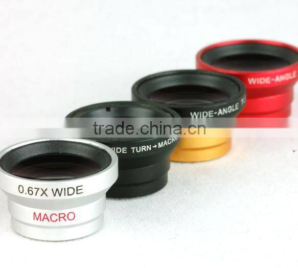 Best Gift Universal Magnetic 0.67X Wide Angle lenses Macro lenses camera lenses