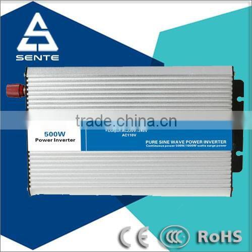 High frequency pure sine wave 500w 24vdc to 240vac inverter with USA socket and with LED display screen