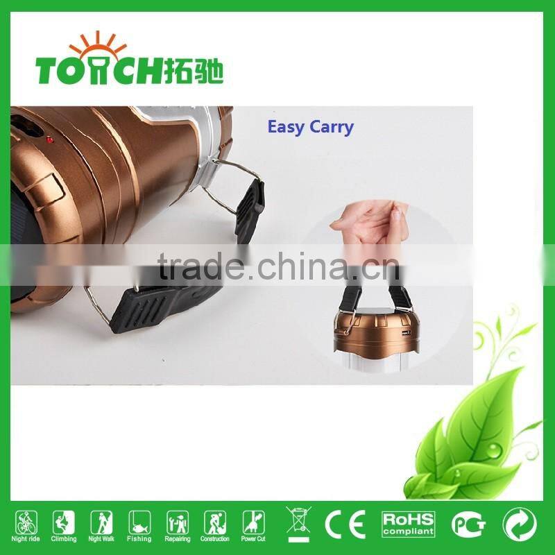 Emergency Solar LED Lantern Flashlight with USB Power Bank for Camping Hiking