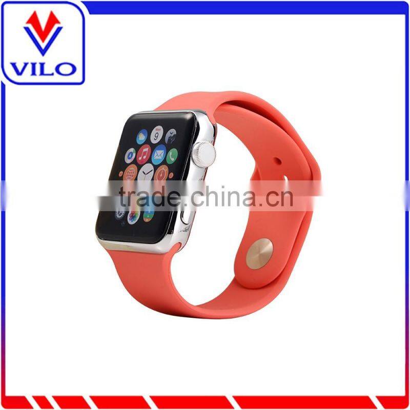 Fashion green silicone watch band for apple watch, silicone watch strap