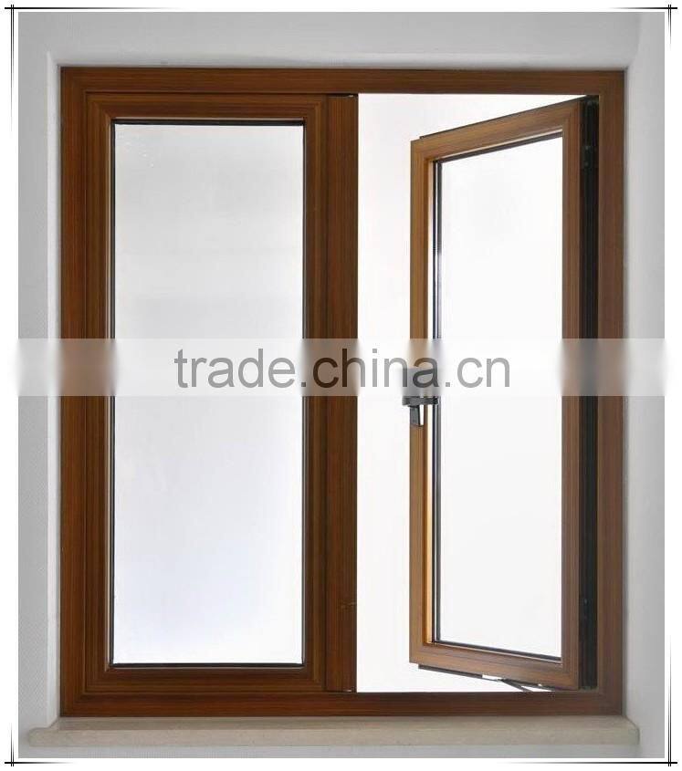 Jalousie glass window with french standard PVC/ upvc window