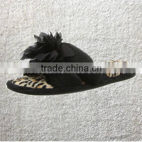 Womens New Comfy Terry Open Toe, Slide Scuff House Slipper