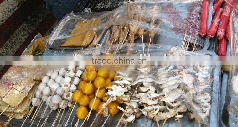 picnic used bamboo stick flat bamboo bbq skewer