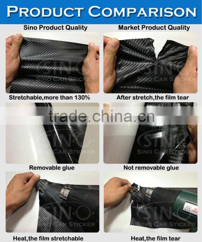 Glossy Grey 4D Carbon Fiber Vinyl Car Stickeres1.52x30M