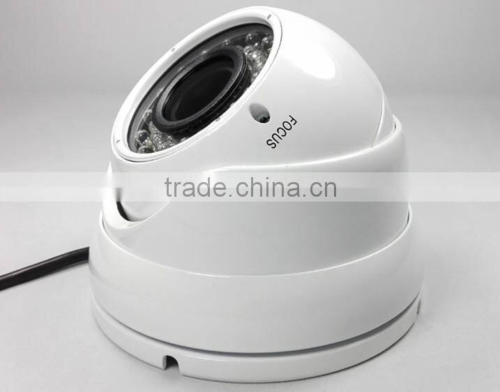 High performance outdoor camera 2.8-12mm manual zoom lens metal 800TVL 36pcs ir leds sony Effio-A dome analog camera