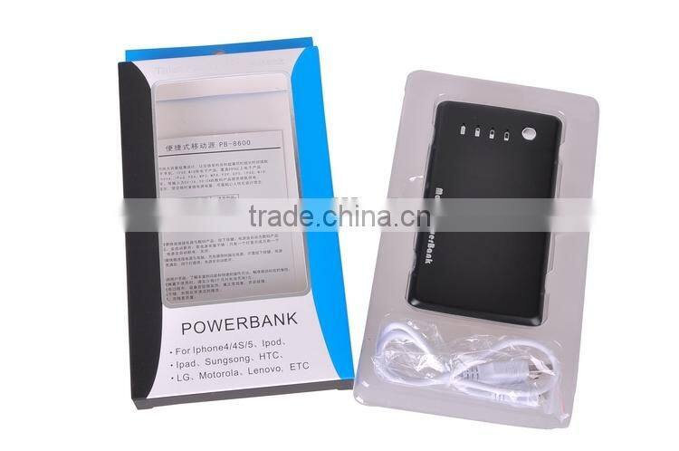 Private Mould Ultra Thin 8600mah Portable Power Bank