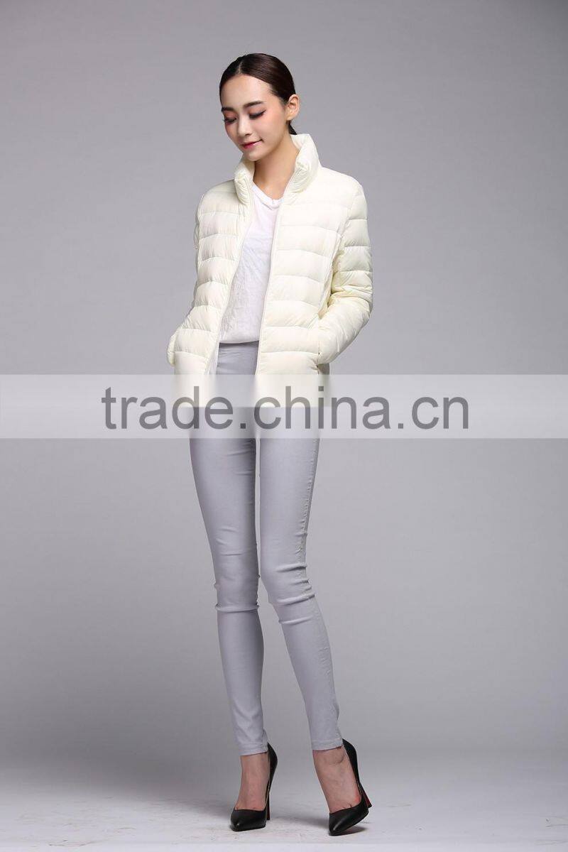 lightweight slim winter down jacket for women