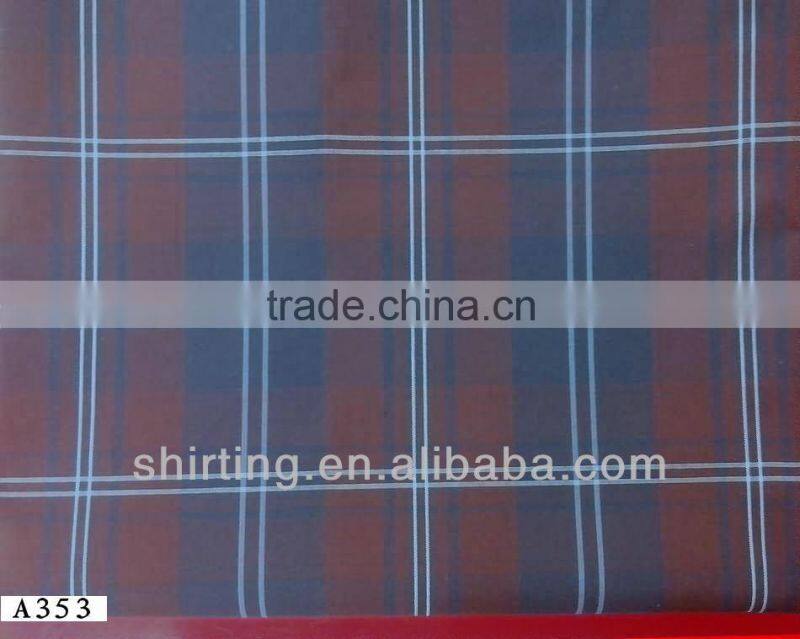 100%cotton yarn dyed check for men's and lady's shirt with ready bulk