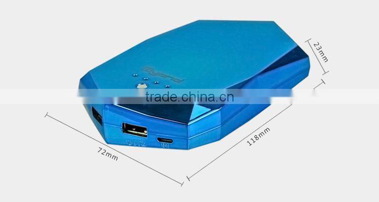 new design hot sale diamond power bank heart shape power bank