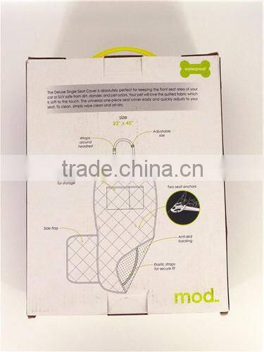 water proof designer car seat cover deluxe single seat cover universal design fit all vehicle