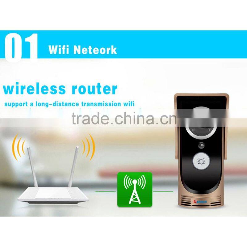 Wireless Video Door Intercom IR Night Vision Home Security Visual Door Ring Support Mobile Phone