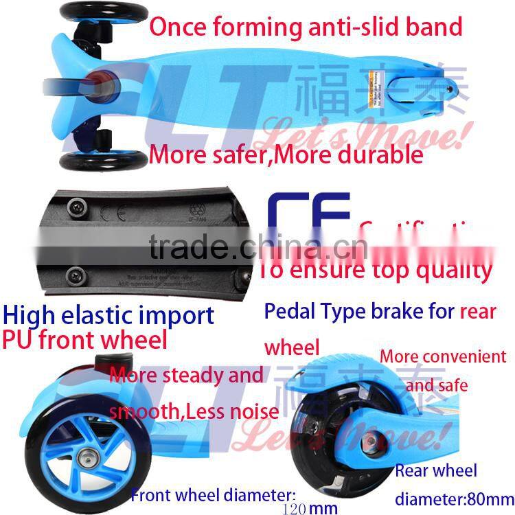 3 in 1 kids push scooter, mini micro scooter with O-bar