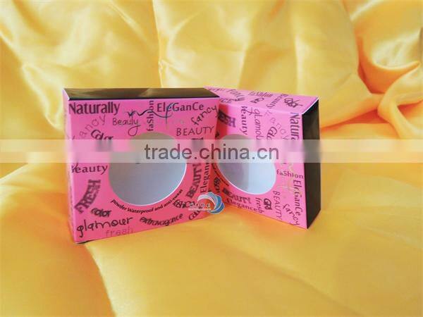 Custom print paper cosmetic box packaging box with window