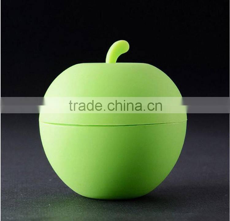 2015 newest ice tray, silicone apple ice cube tray mold