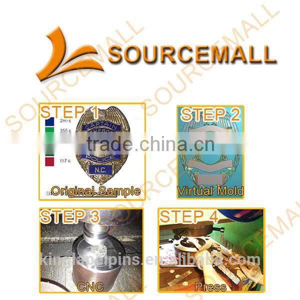 China manufacturers custom made metal flower shaped lapel pin