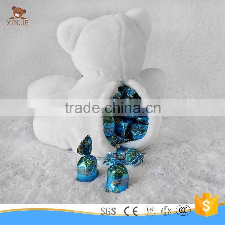 customize cheap plush snata claus christmas candy bag