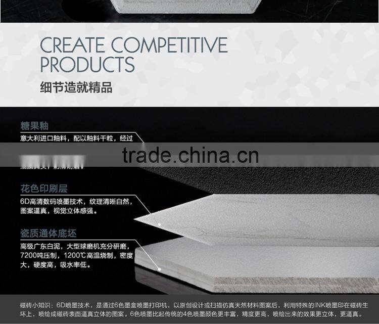 100*200*175mm hexagon marble mosaic tile porcelain irregular pattern floor tile