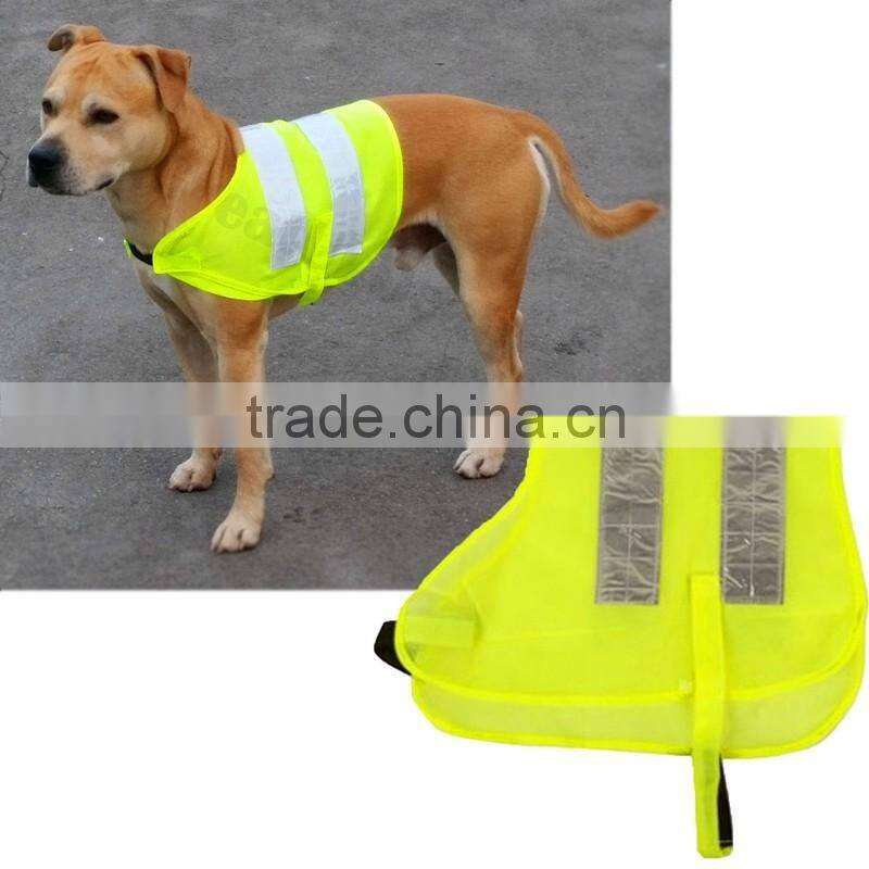 High visibility breathable Chalecos reflectantes perro for safety protection night
