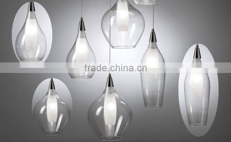2016 hot sell Zhongshan chandelier European style G4 modern glass hotel/home using pendant lighting of clear Ball Pendant Lamp