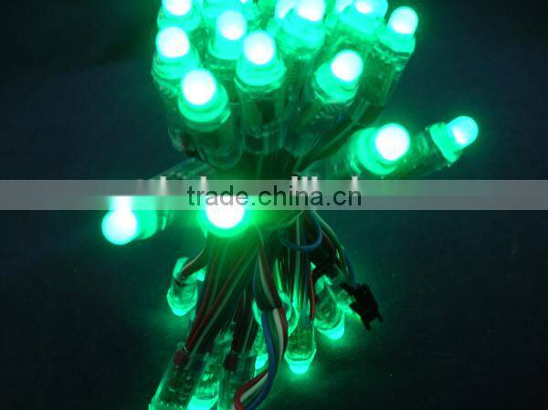 12mm DMX512 pixel string light,DC5V input;full color;50pcs a string,waterproof IP68;Round Shape