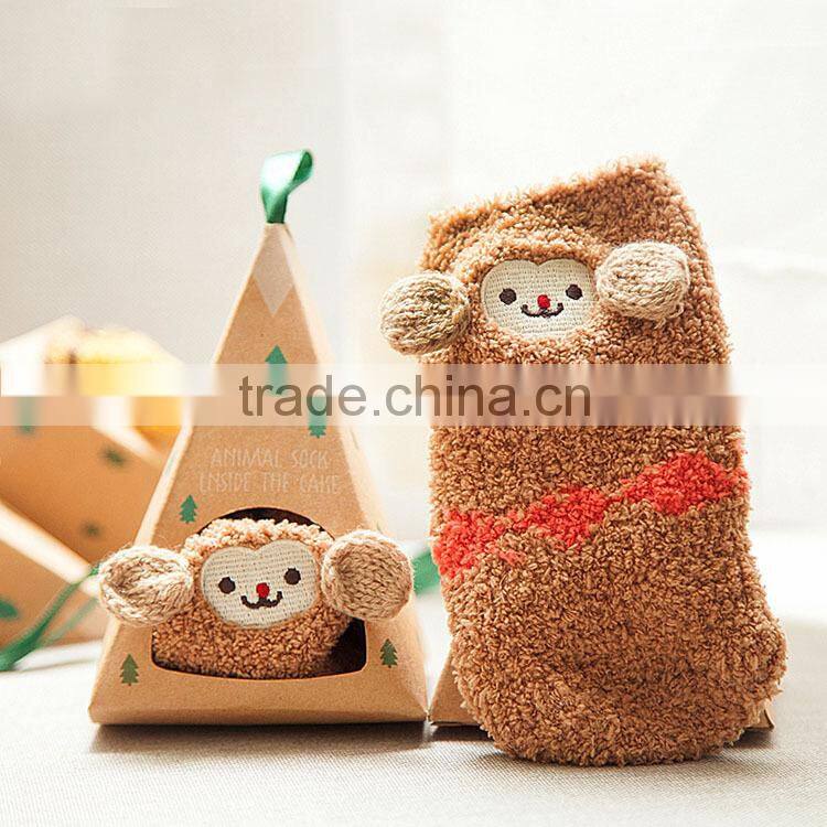 children Animal indoor socks cozy socks microfiber fuzzy socks