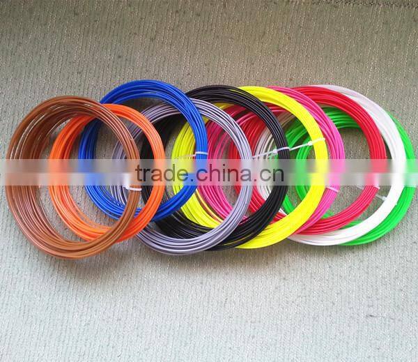 1.75mm 3D printing filament for 3D drawing pen, abs pla 6 meter 10 meter 20 colors filament for 3d pen filament