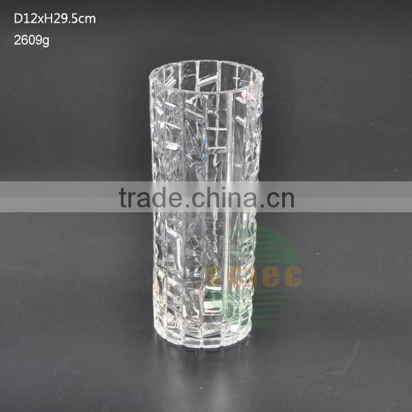 Clear/colored glass vase for home decor