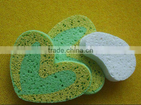 cellulose beauty facial cleaning sponge , wood pulp washing puff
