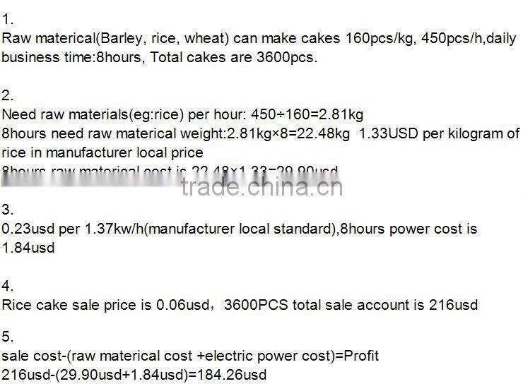 Ali-partner machinery healthy green rice cake machine ALC-90 with good price