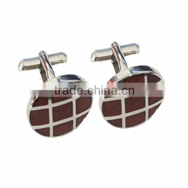 Fashion jewelry wholesale wood cufflinks for men