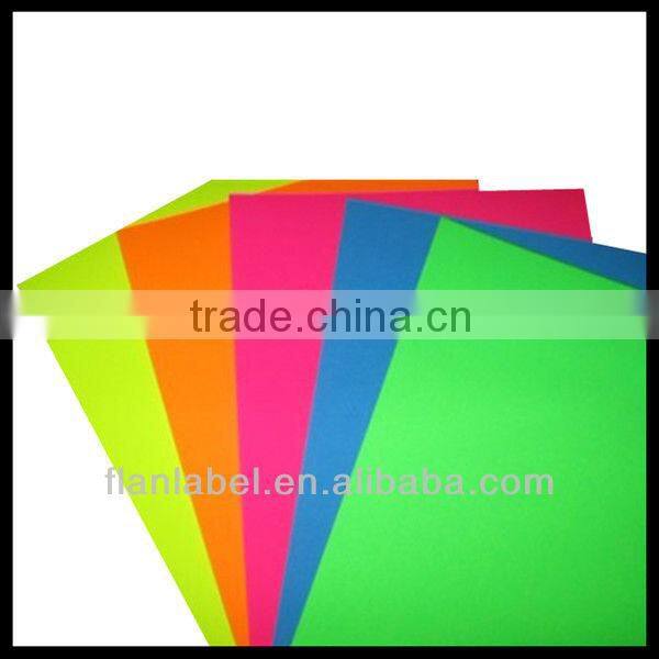 A4 self-adhesive green fluorescent paper